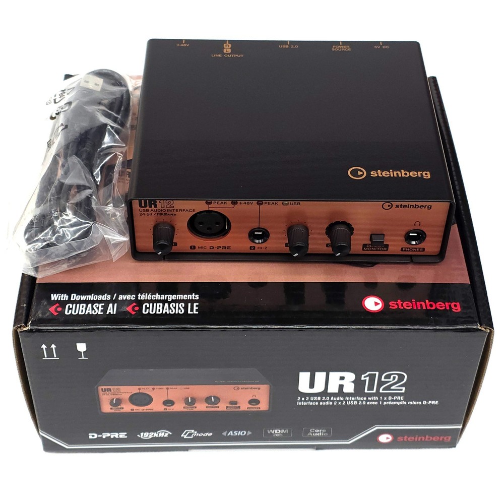 Yamaha Steinberg USB Audio Interface Black/Copper UR12B