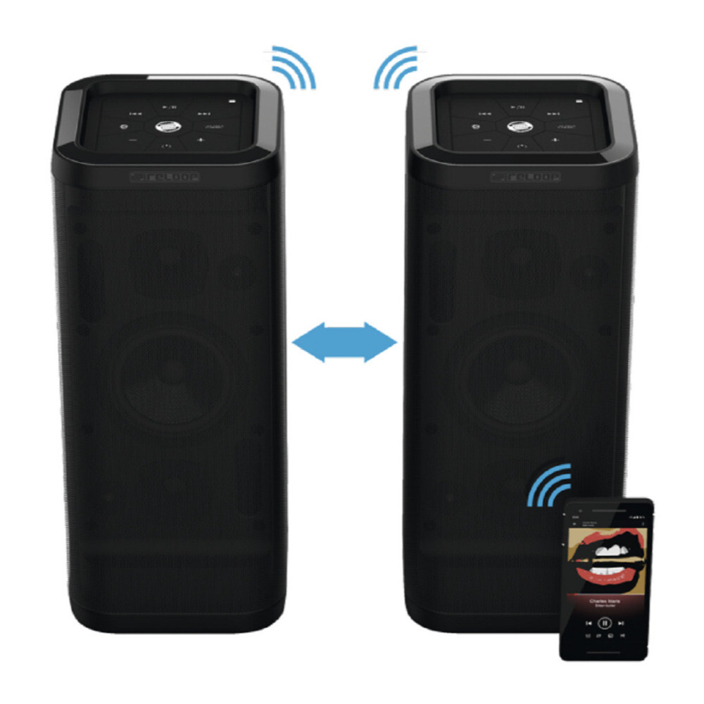 Reloop Groove Blaster BT Portable Bluetooth Speaker and Smart Link