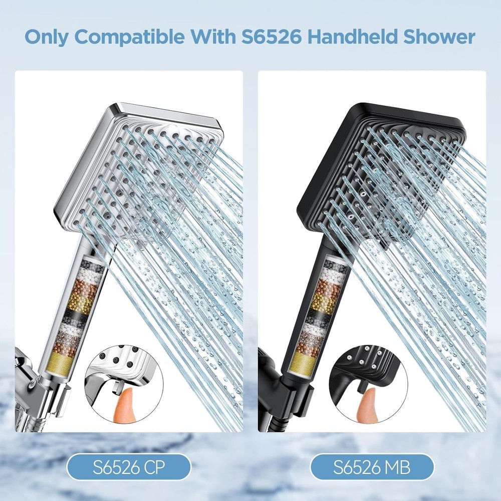 MakeFit Shower Head Filter for Handheld Head, 2 Pack 2 Pack, 2-PACK