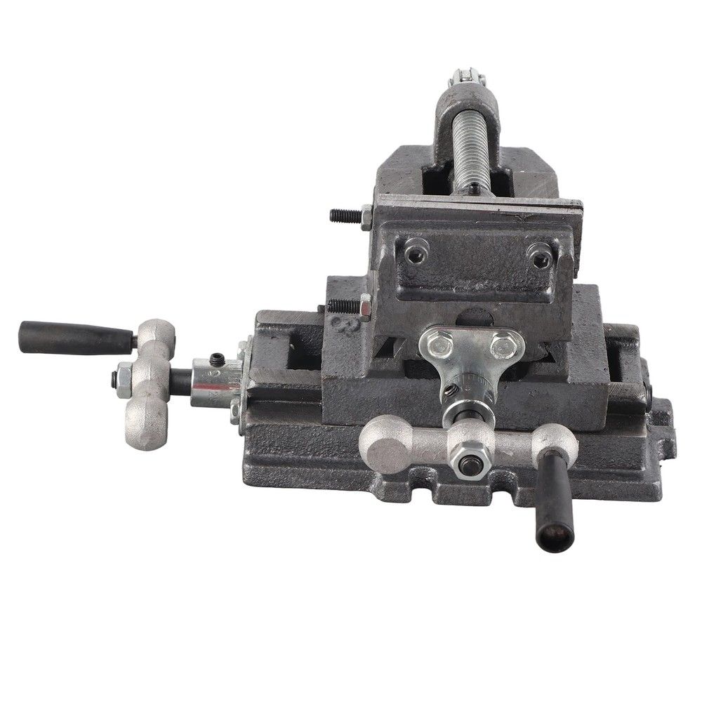 Bench Vise 3inch Cross Flat Table Tool for Mechanical Drilling Milling Machine