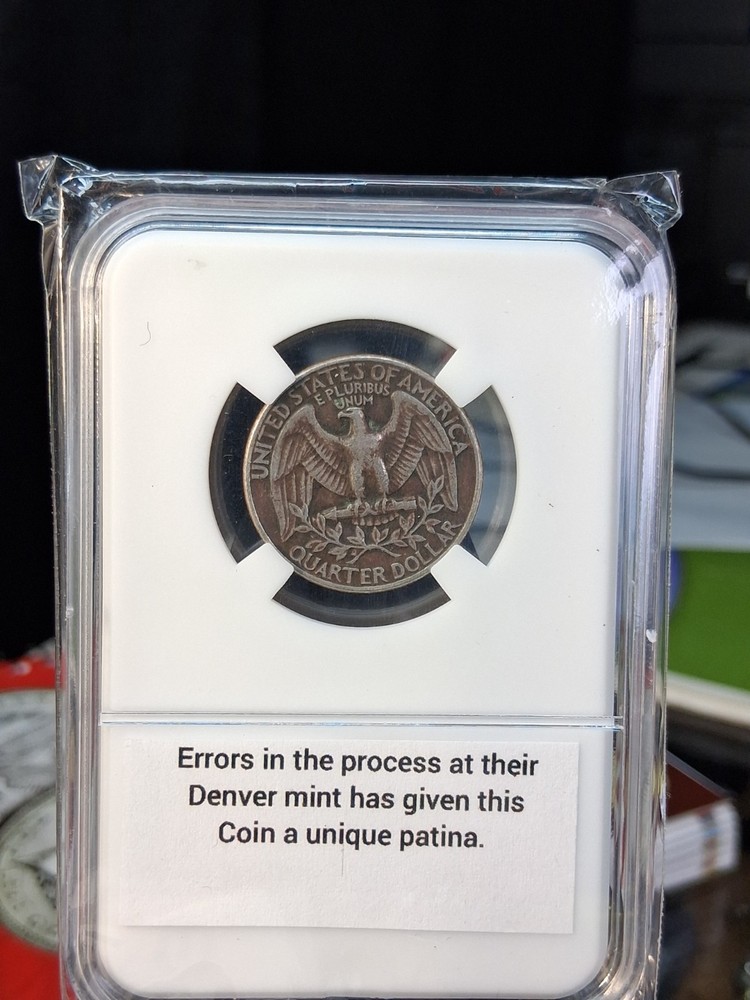 1981 25C Washington Quarter Multi-Error Denver Mint Error Coin