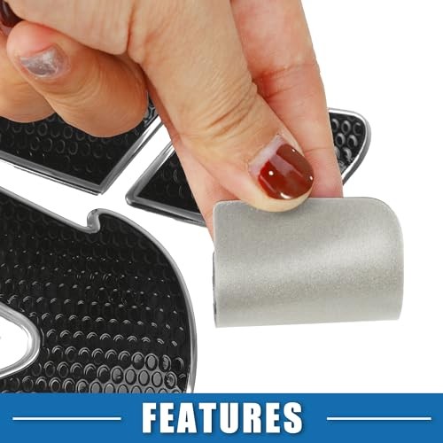 Universal 3D Motorcycle Gas Tank Decal 7.68''x5.63'' Gas Tank Silver Tone