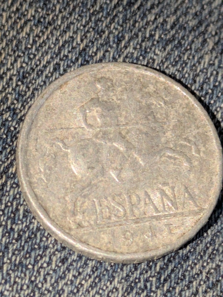 1941 Spain 5 Centimos Circulated