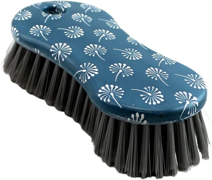 2 Pack Multi-Purpose Scrub Brush – Heavy Duty Blue Printed Cleaning Tool