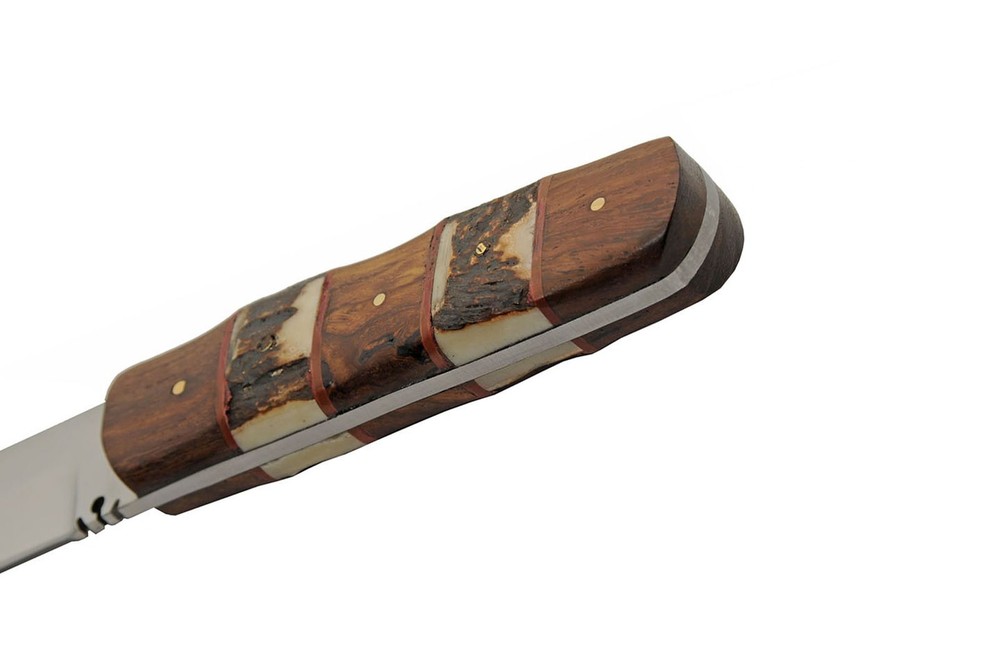 Hunting Knife | Rite Edge Fixed-Blade Muzzleloader Rifleman Patch Knife + Sheath