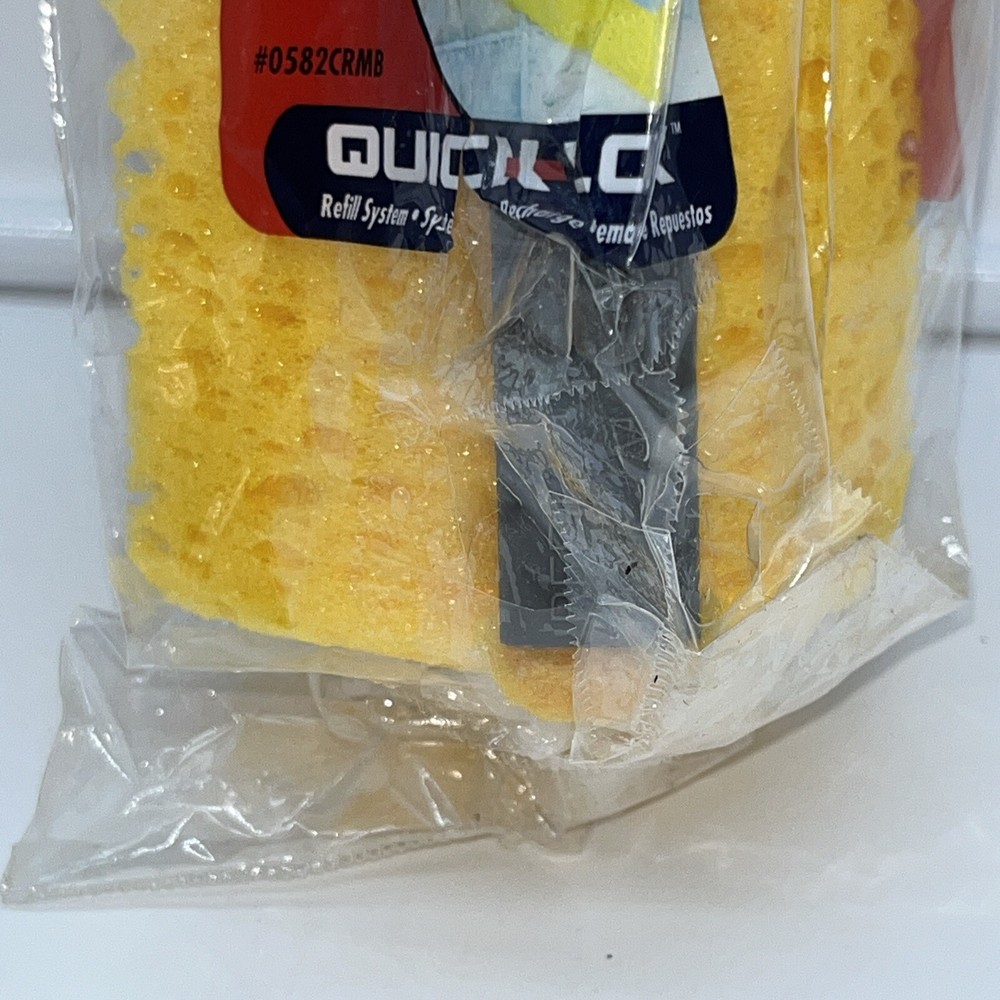1-Quickie Type M Refill Microban Roller Sponge Mop, #058BCRMB New, Torn Package