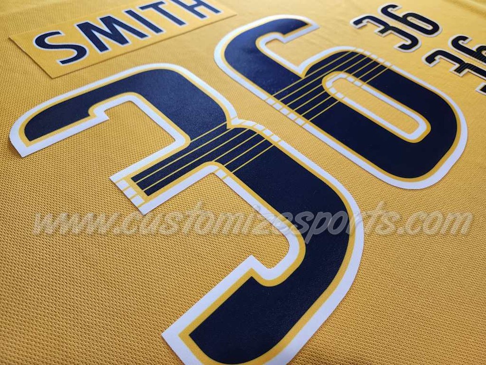 Nashville Predators Customized Number Kit For 2017-Present Home Uniform