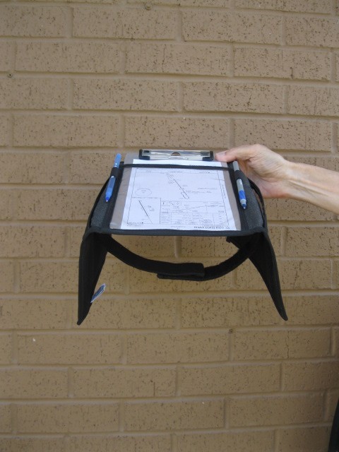 Pilot Kneeboard with leg strap