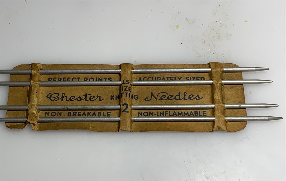 CHESTER KNITTING NEEDLES in ORIGINAL PACKAGE VINTAGE EXCELLENT CONDITION