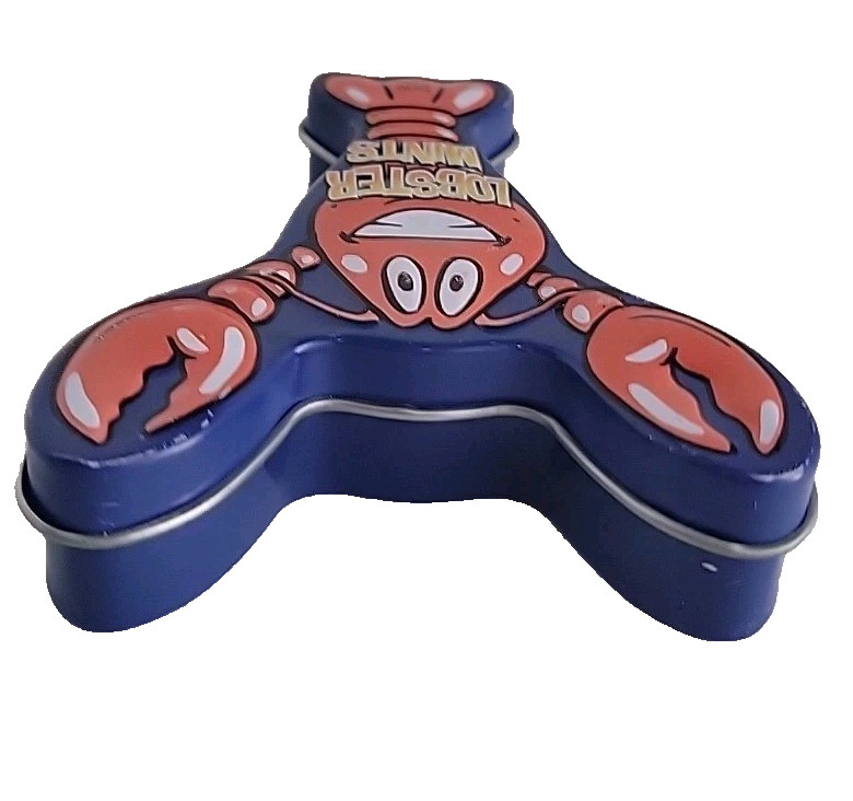 Small LOBSTER MINTS Novelty TIN (empty) - 3.5" H
