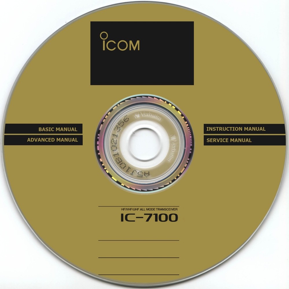 Icom IC-7100 Basic & Service  & Instruction  & Advanced Manual on CD