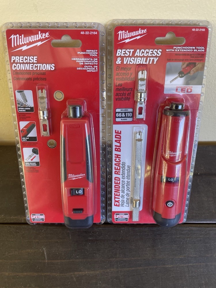 MILWAUKEE PUNCHDOWN TOOLS. LOT OF 2