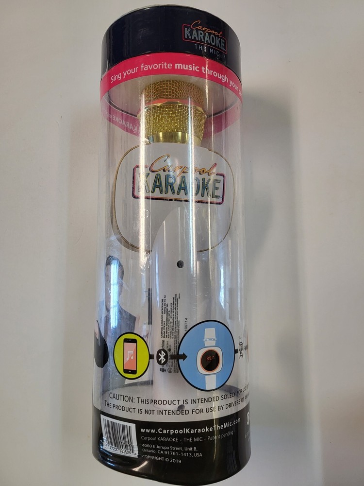 Singing Machine CPK545 Carpool Microphone - White