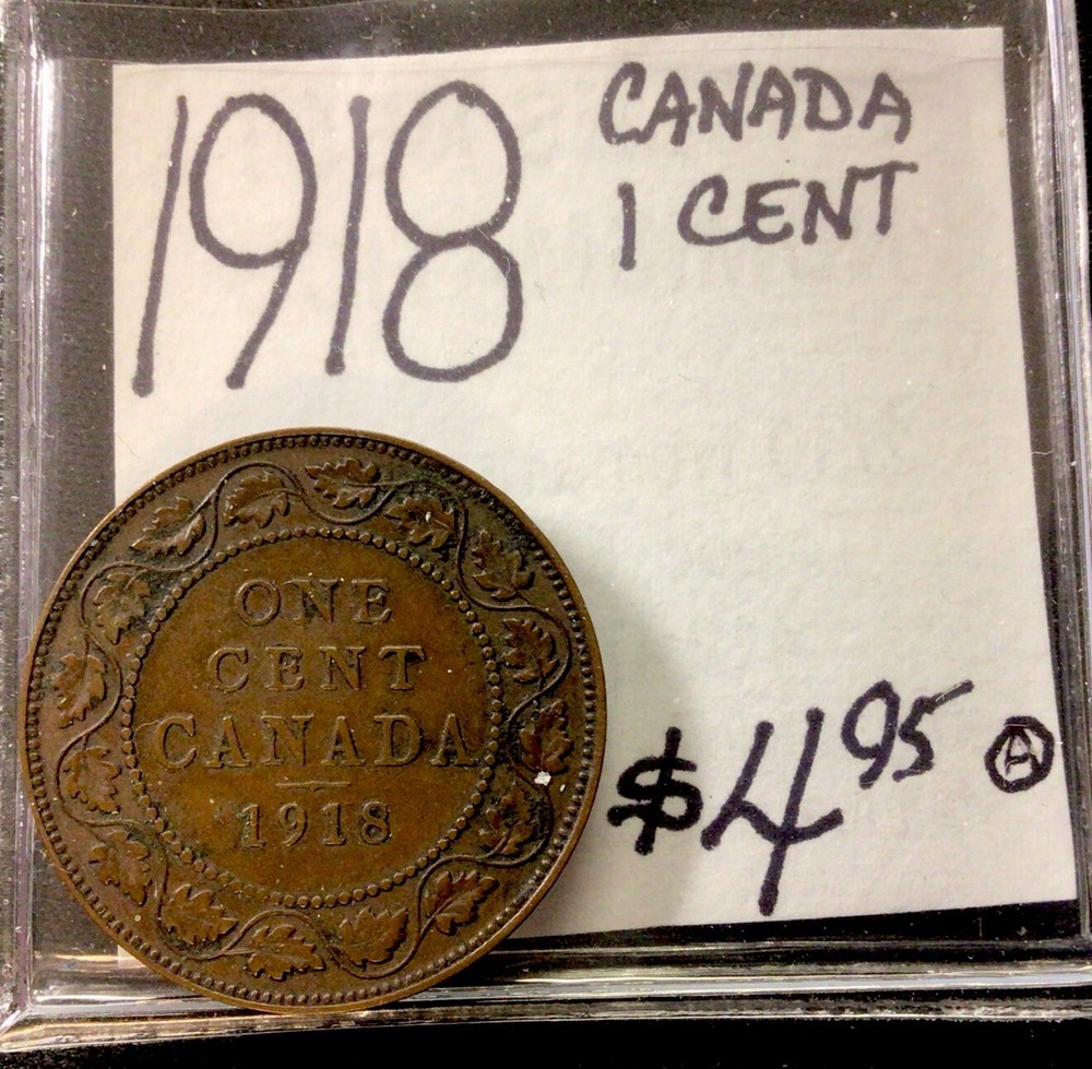 1918 Canada 1 Cent! ENN Coins