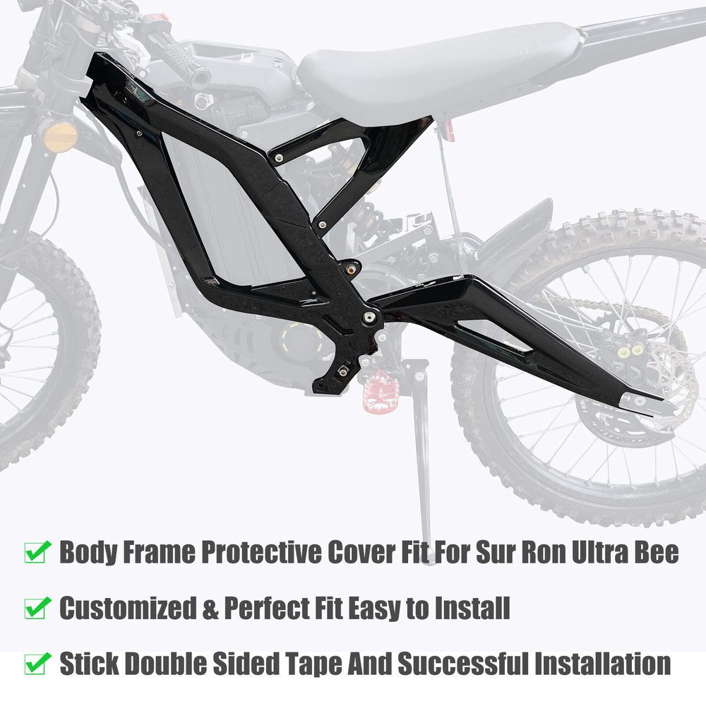 ABS Gloss Black Frame Cover Guards Injection Bodywork For Sur Ron Light Bee X