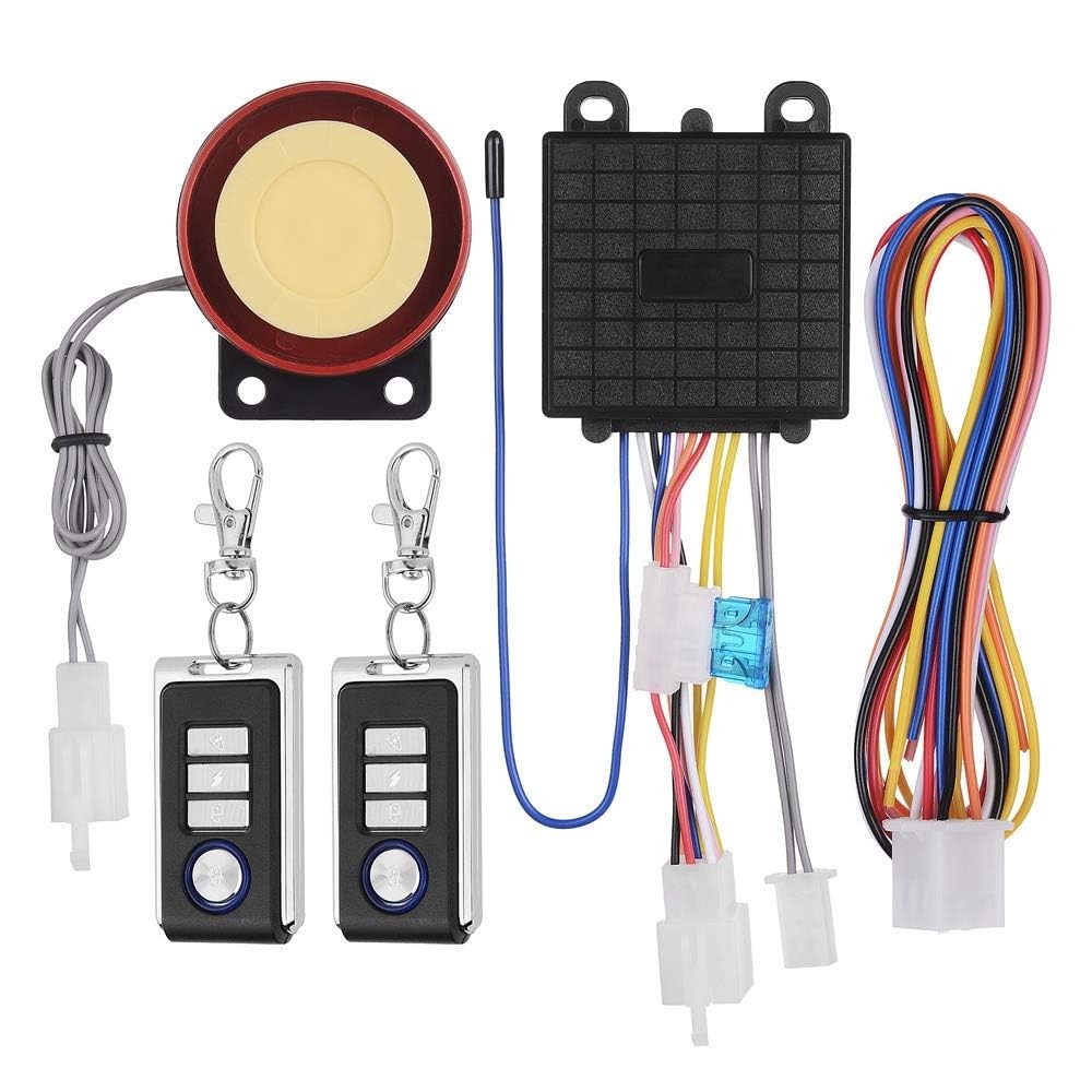 DC12V Motorcycle Anti-Theft Alarm Security System Remote Control Engine Start...