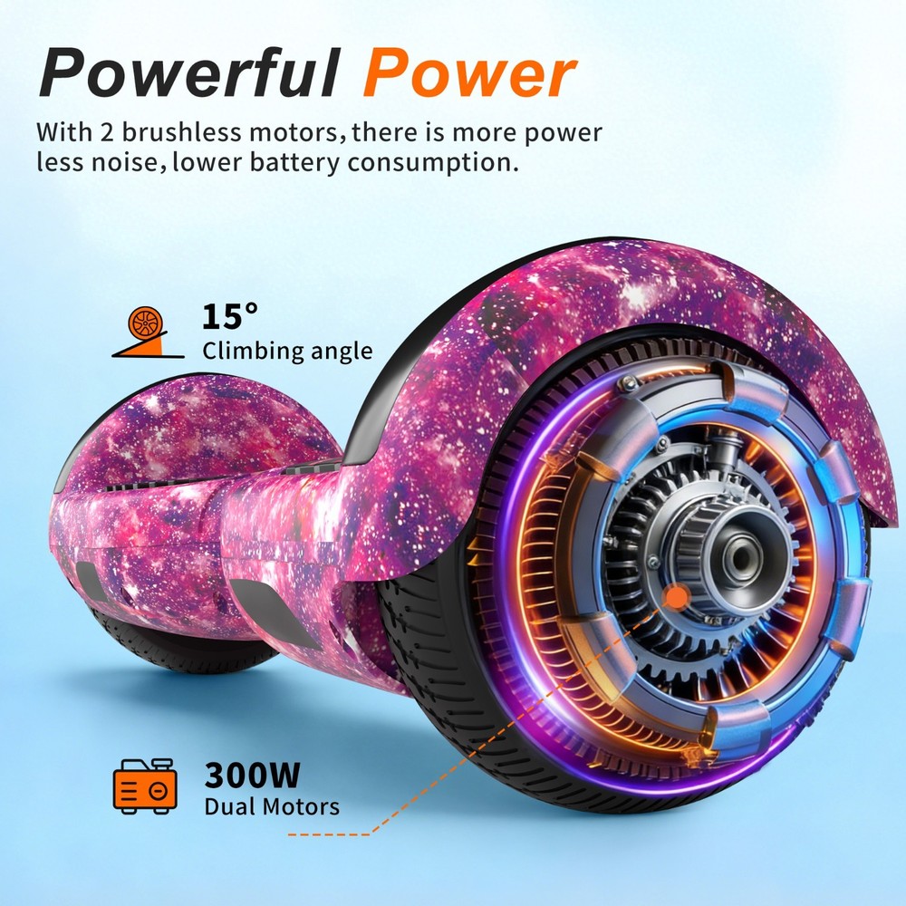Commugo Hoverboard Bluetooth All Terrain Hover Board LED APP Control UL 2272