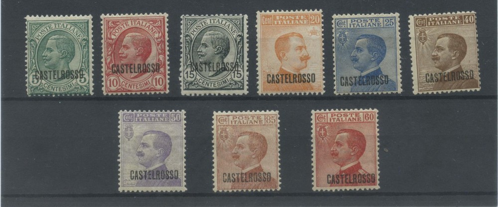 COLONIE CASTELROSSO 1922 SOVR. 9V. * CENTERED