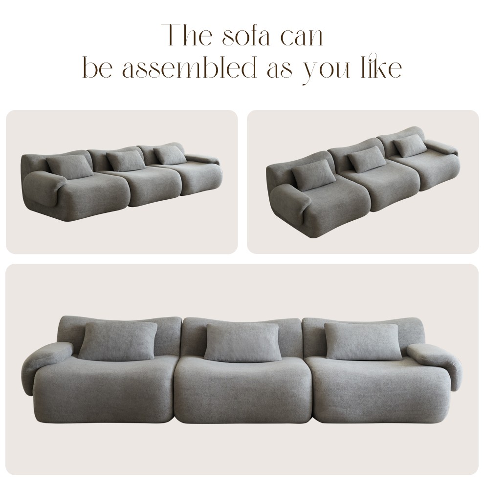 Modular Sectional Sofa, Compressed Sectional Sofa Modern Minimalist Style Couch,