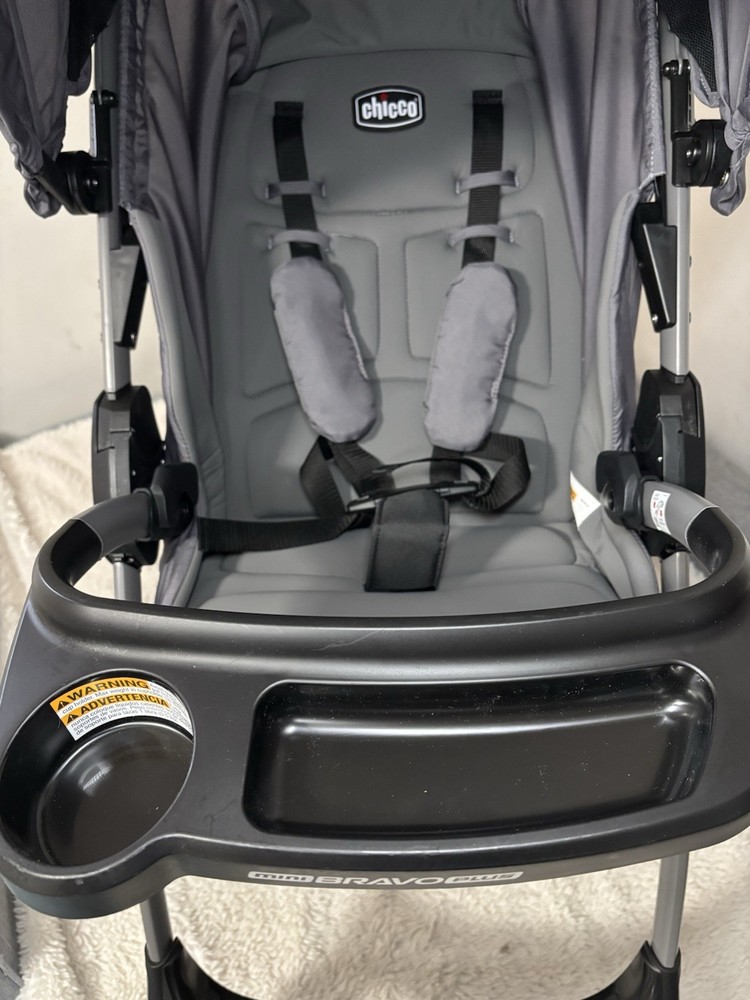 Chicco Mini Bravo Plus Lightweight Stroller Graphite Open Box