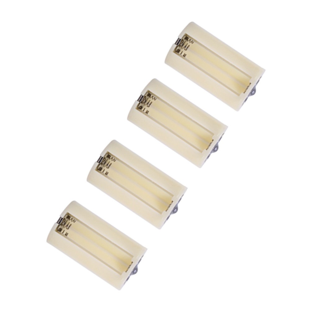 4pcs Universal 3 AA to D Size Parallel Battery Convertor Adapter Holder Cases
