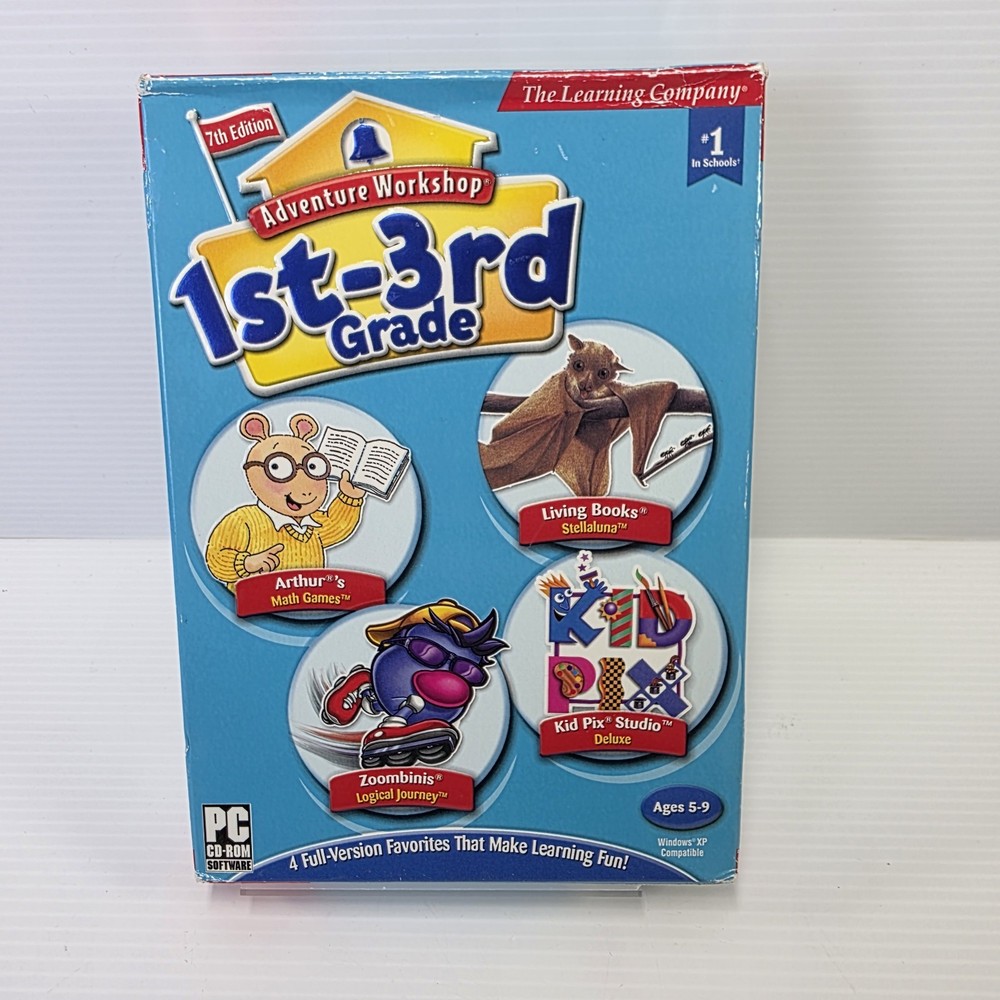 Adventure Workshop 1st–3rd Grade PC/Mac CD – Arthur 7th Ed – Learning Games