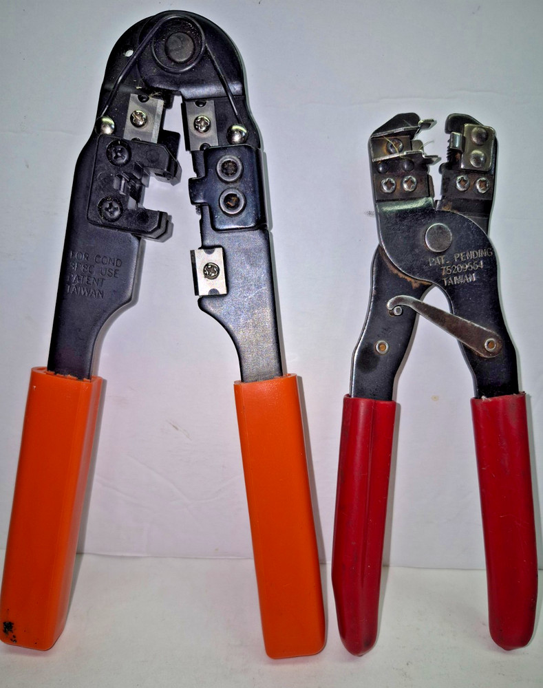 4 Network Cable Modular Crimper/Cutter/Stripper & Ratch Crimping Tools