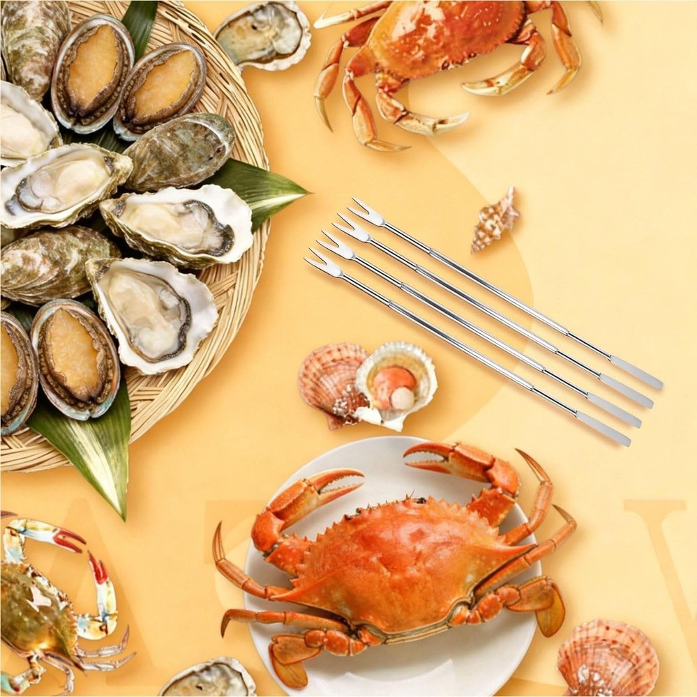 Heavy Duty Nut Cracker Tool, 6 Pcs NutCracker Tool Set for Pecans Walnuts Mac...