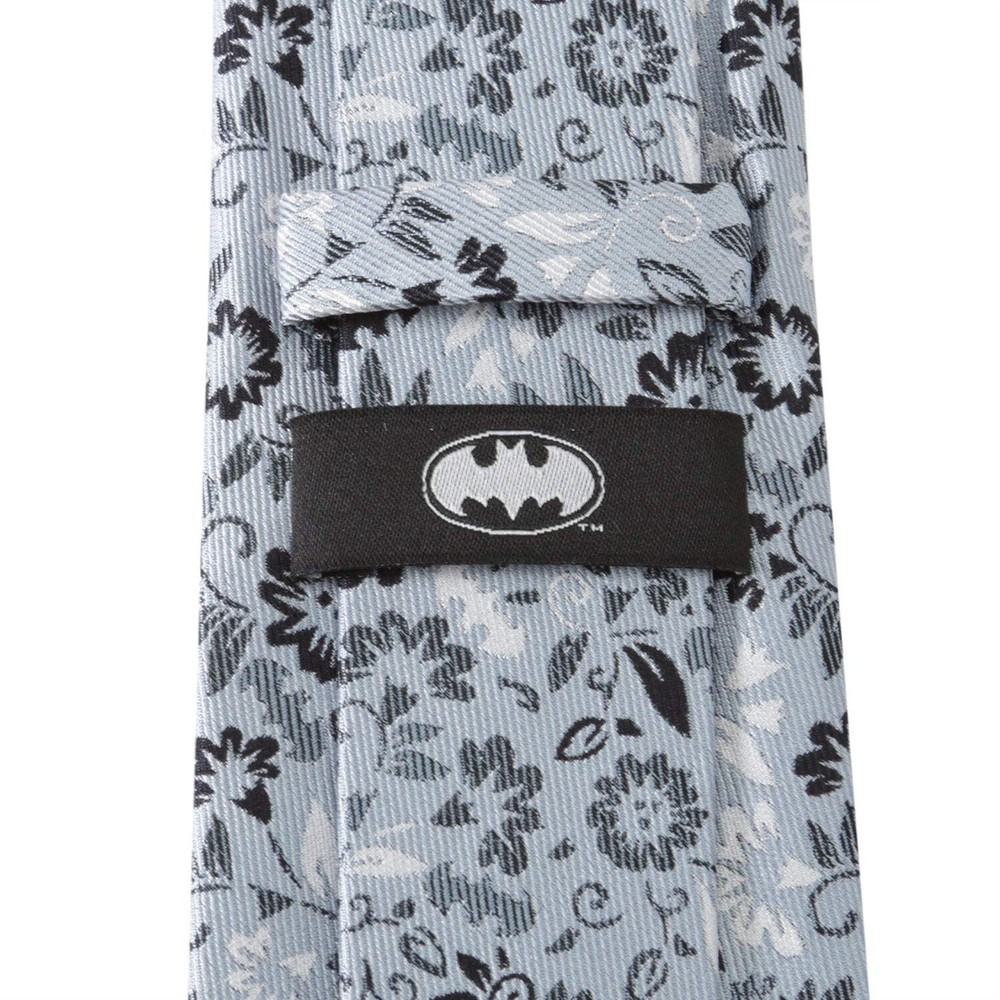 DC Batman Patterned Floral Blue Men's Tie
