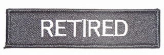 RETIRED  NAME/RANK CHOPPER PATCH PT1175
