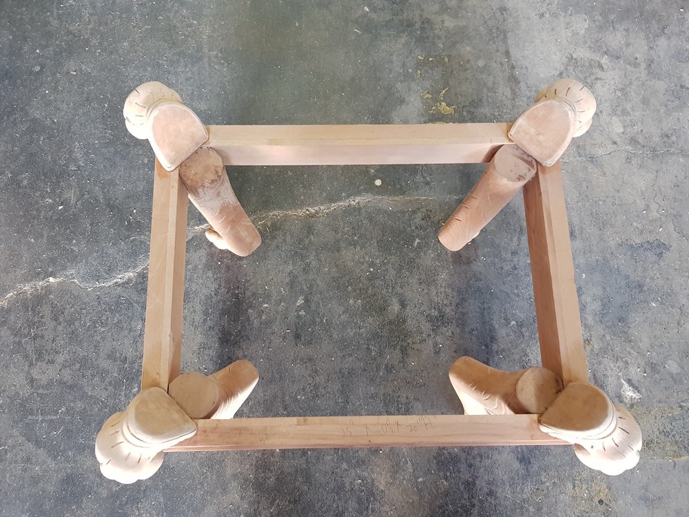 A WOOD CARVING RAW BEECH WOOD FRAME ONLY