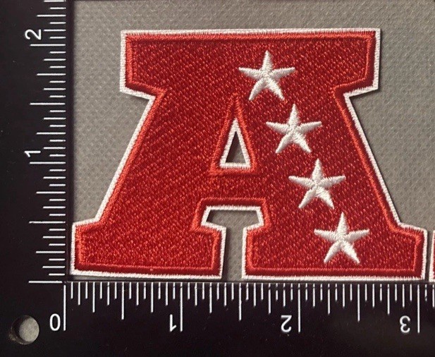AFC LOGO IRON ON EMBROIDERED PATCH