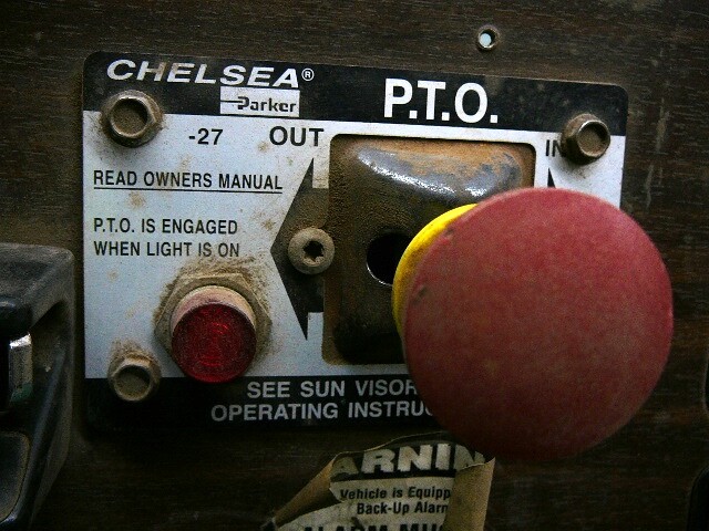 USED DASH PANEL W/CHELSEA PTO SWITCH