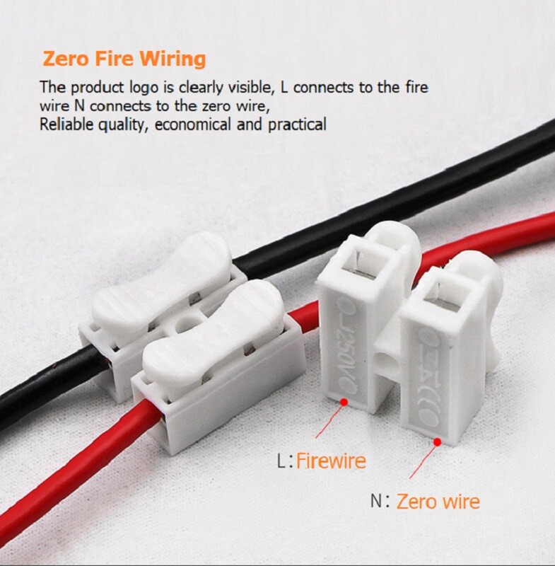 10pcs Auto Electrical Cable Wire Connectors Quick Splice Self Locking Terminal