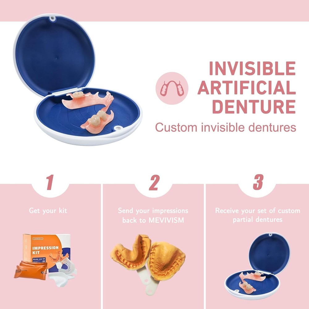 Custom Partial Dentures – Personalized Removable Denture Set for Missing Teeth