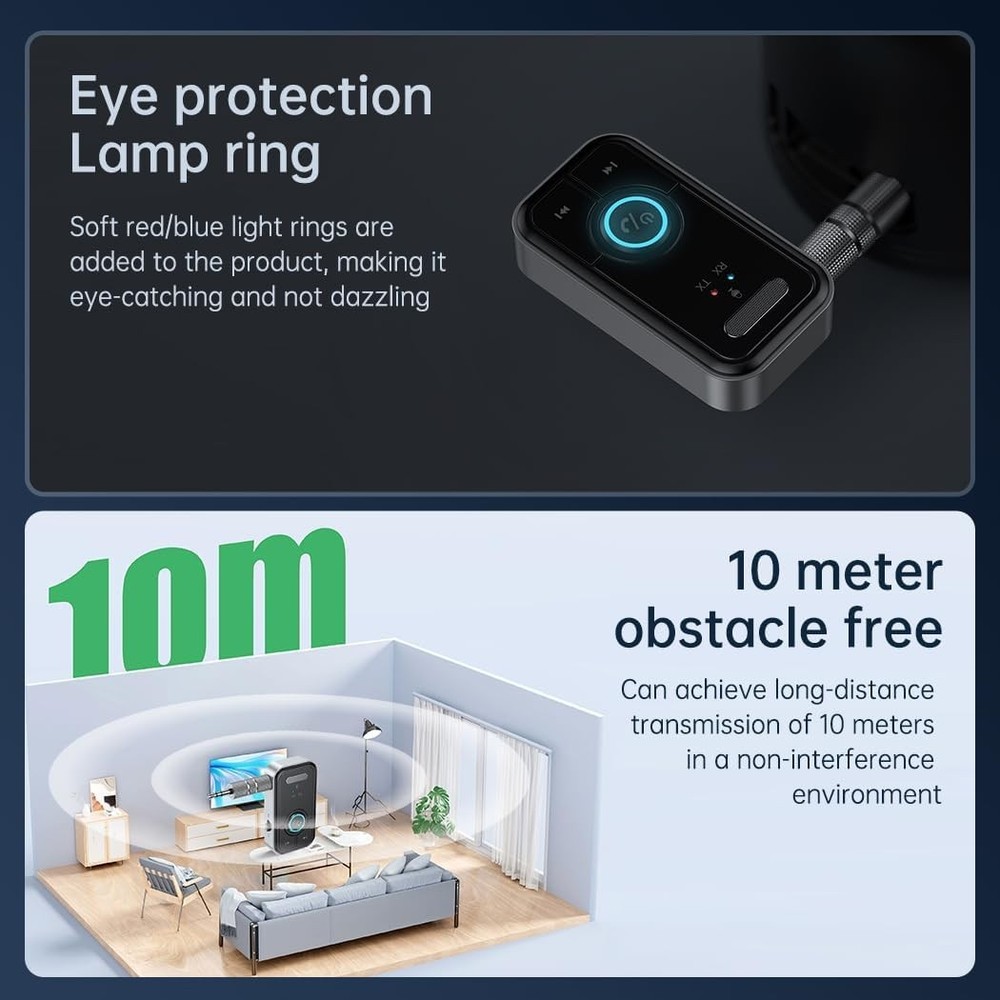 Bluetooth Transmitter Receiver, 2-in-1 Wireless Transmitter, Bluetooth Receiver