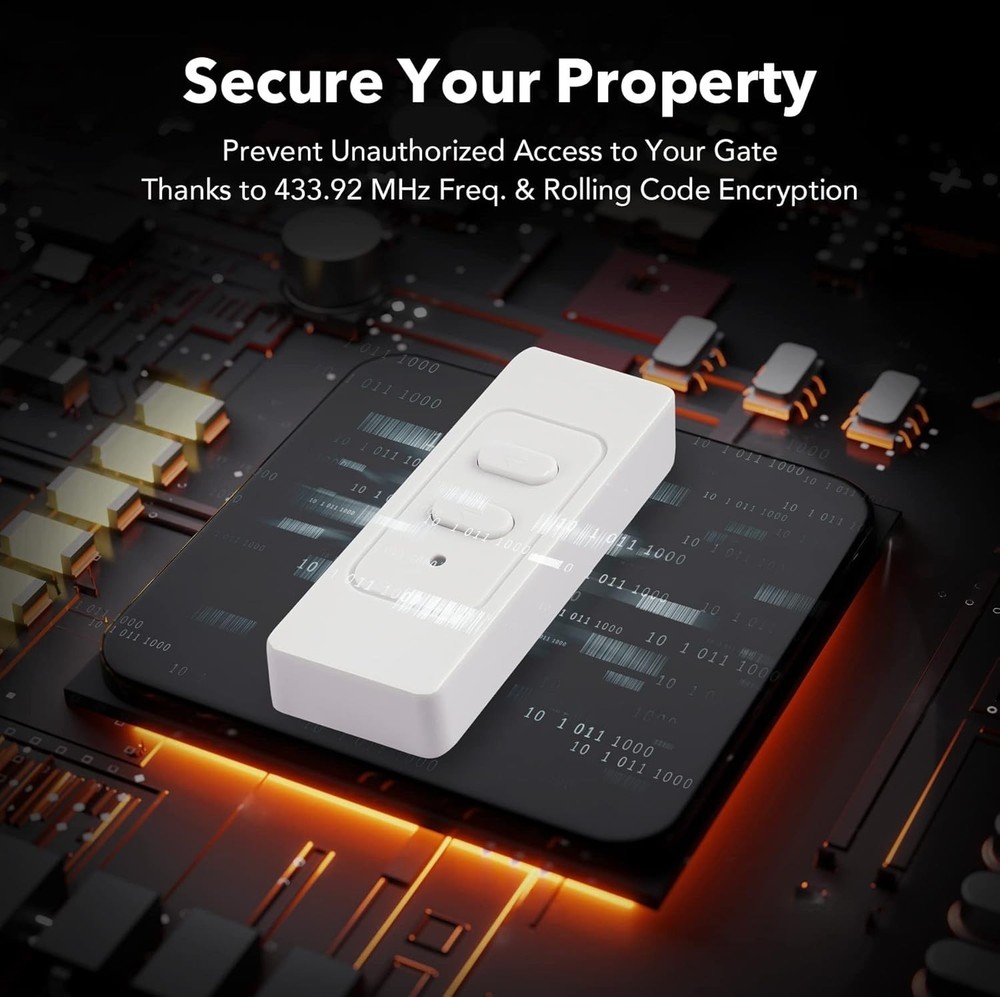 Universal Remote Control for Automatic Doors - 433.92 MHz, Easy Pairing