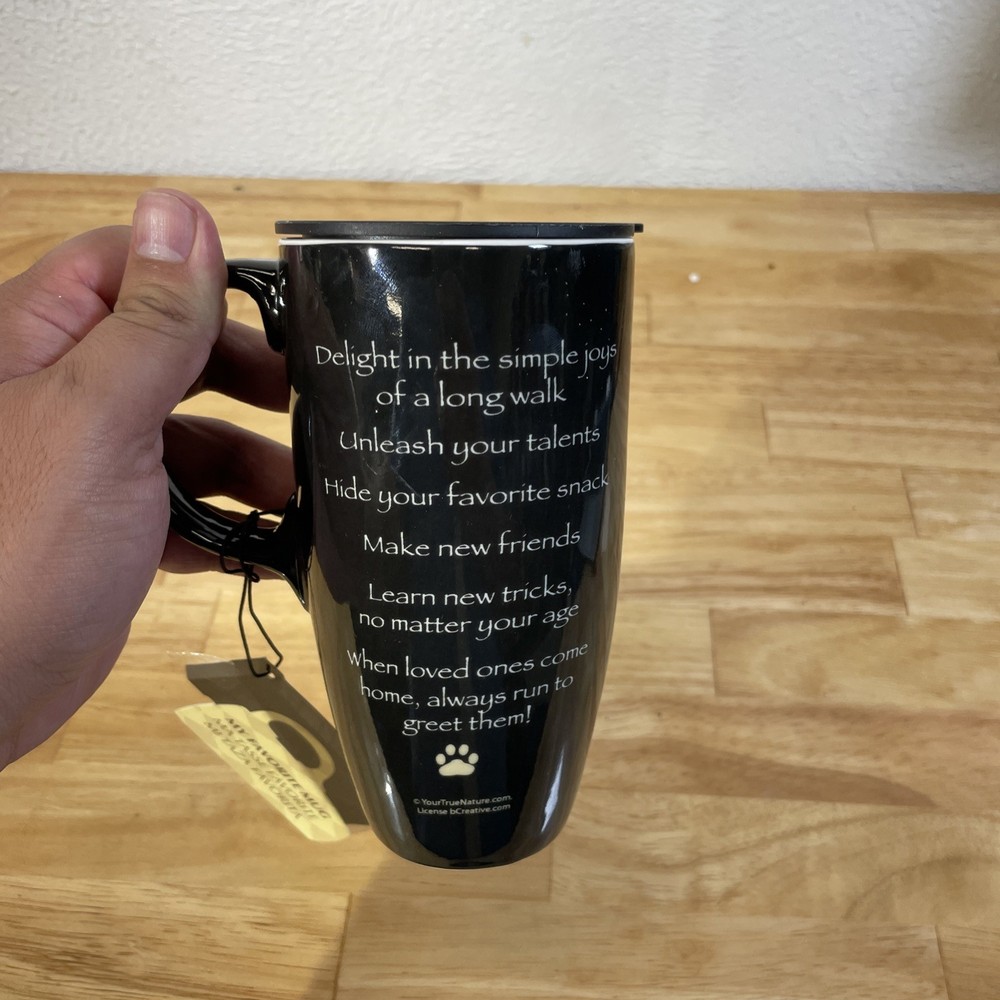 Cypress Home Ceramic Latte Cup - "Advice From A Dog"