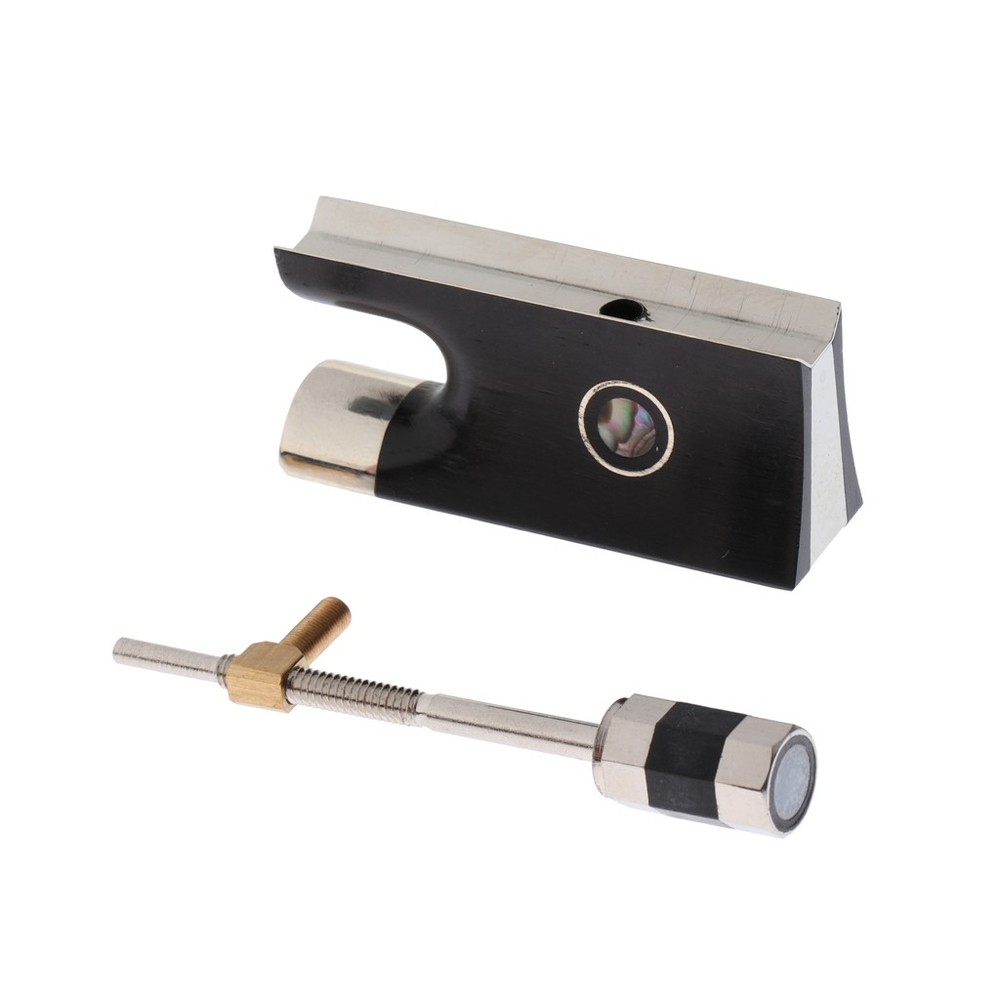 Replacement Violin Bow Ebony Frog with Screw