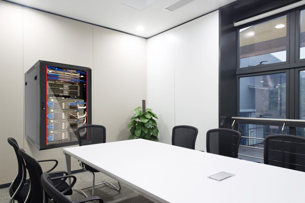 22U 24" Deep Wall Mount IT Network Server Rack Data Cabinet Enclosure