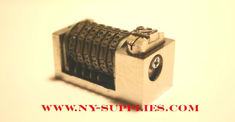 oos3/16"GothicLetterpressNumbering Machine 6 digit Backward Heidelberg Drop Zero