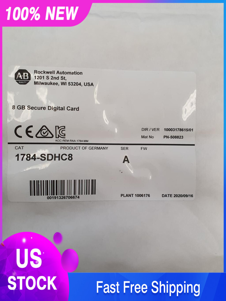 1784-SDHC8 High Capacity Secure Digital Card GENUINE