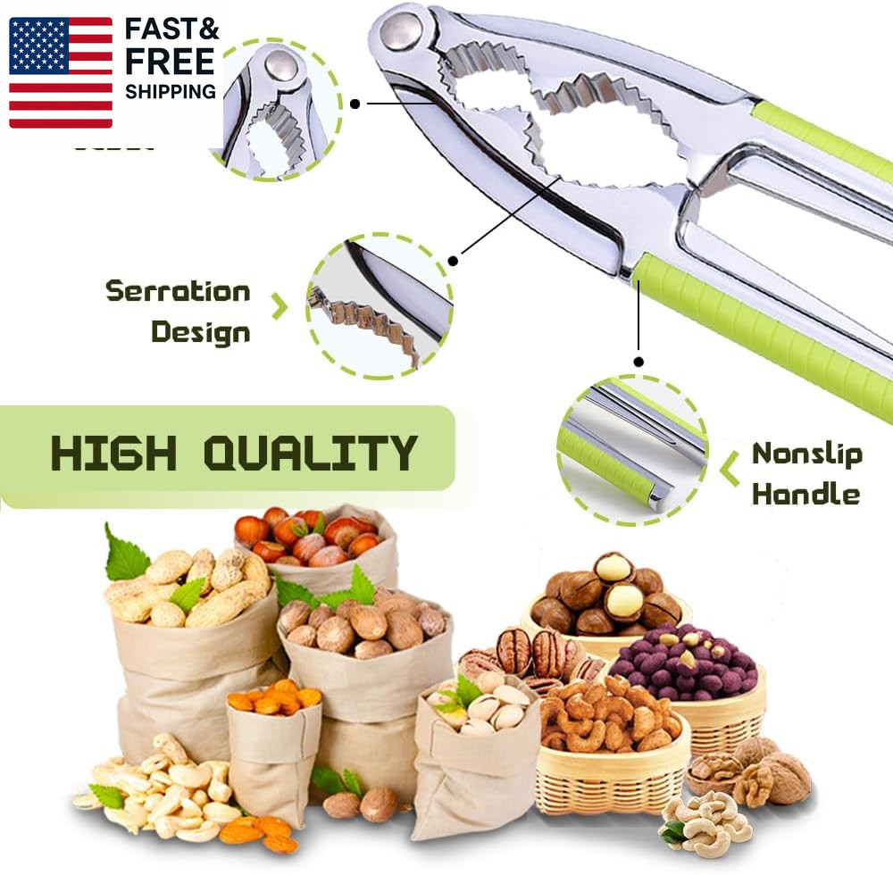 Nut Cracker, Nutcracker, Seafood Tools, Walnut Cracker for All Nuts, Heavy Duty