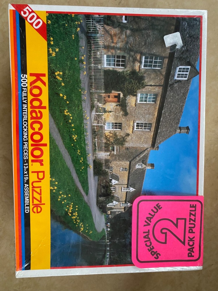 New in Packaging Kodacolor Puzzle 500 Count Two Pack Kodak