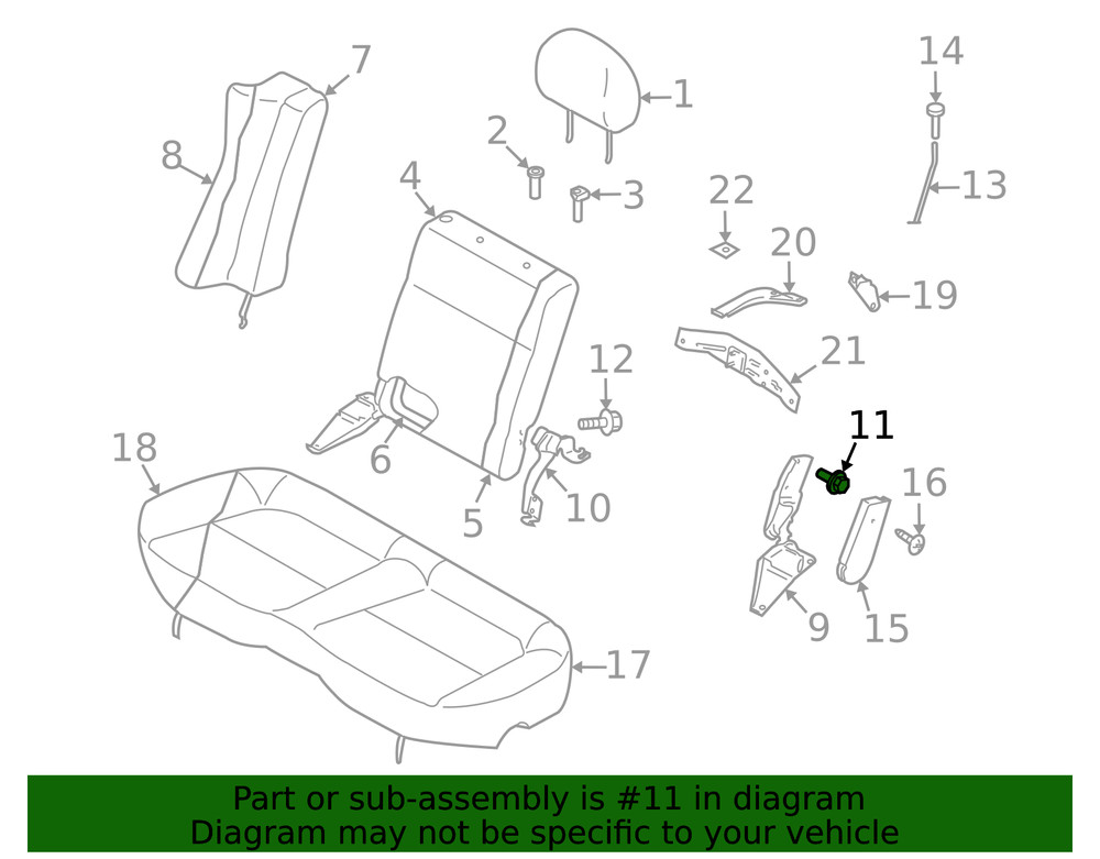 Genuine Subaru Lock Bolt 800608650