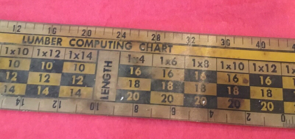 Dow Chemical Lumber Computing Chart 2 Holographic Charts