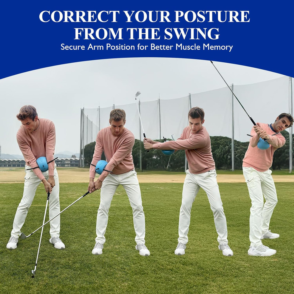 The Connector Golf Training Aid, Golf Swing Trainer for Posture Correction Pract