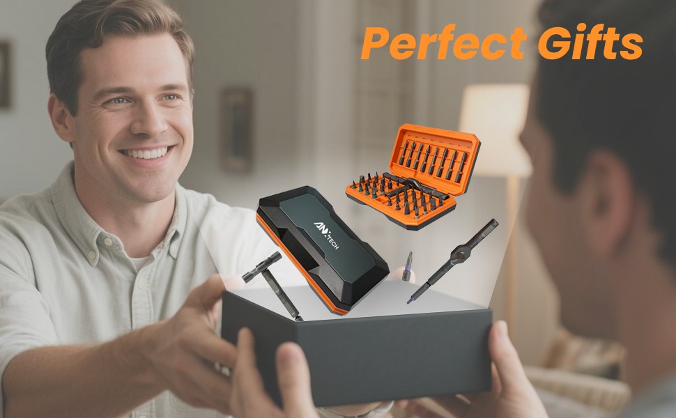 42piece T-Shaped Ratchet Screwdriver Kit with Detachable Handle & Storage Case