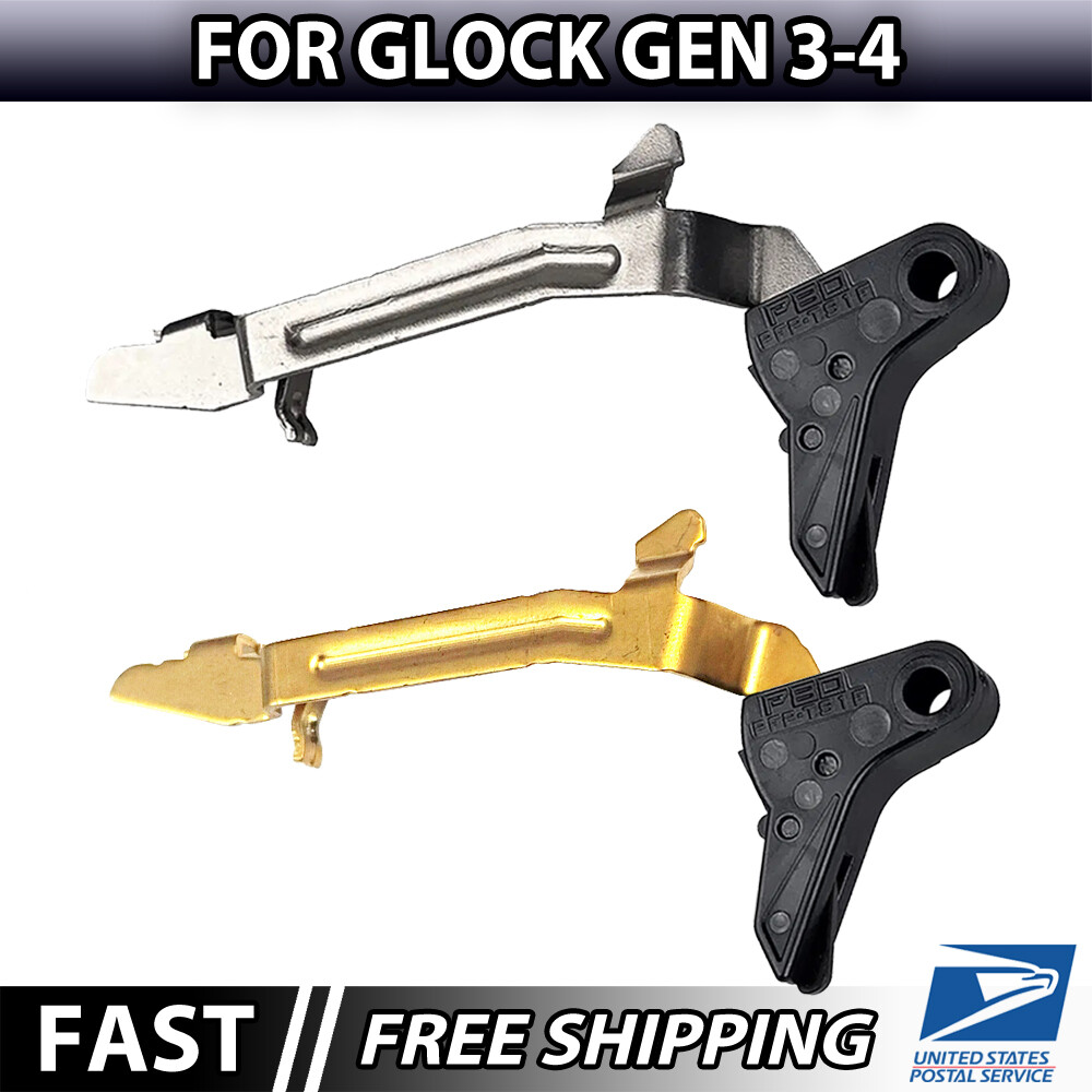 Glock Flat Trigger Assembly with Bar - Gen 3-4 - 17 19 22 23 26, PSA Dagger