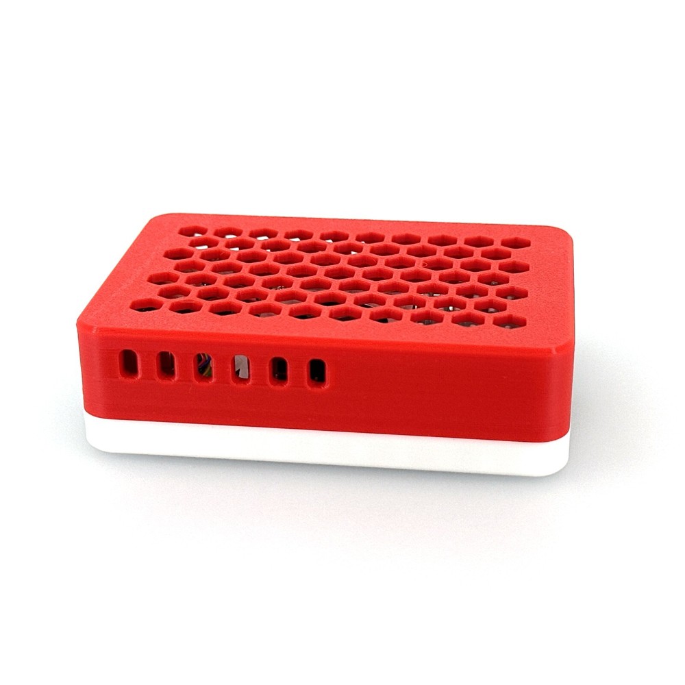Raspberry Pi 5 Case, Custom 3D Printed with Silicone Bumper Pads, Ventilated